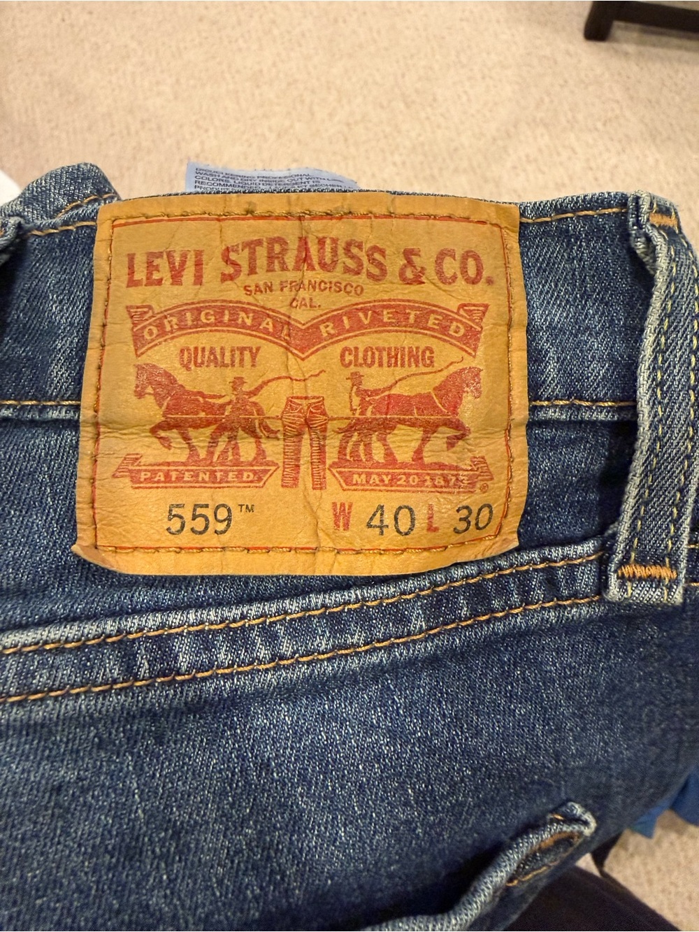 Levi's 559 Relaxed Straight Jeans - Denim Blue
